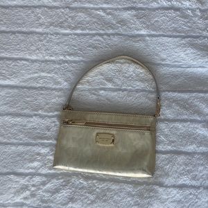 Michael Kors Metallic Gold Wristlet